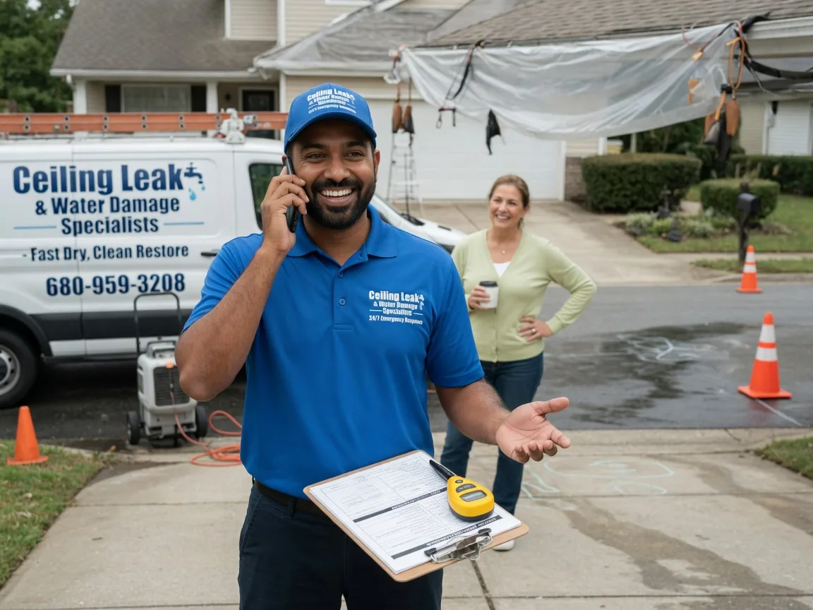 Ceiling Leak Cleanup Edmond, OK FAQs